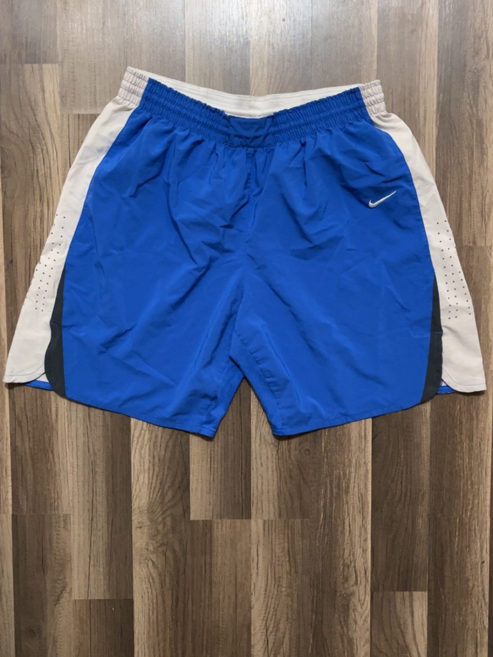 NIKE DRI-FIT Men’s XXL Athletic Shorts Blue White